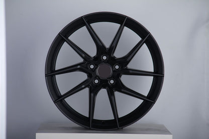 E007 Satin Black 18x8.0 ET35 5.114 - Square Set (4 Wheels)