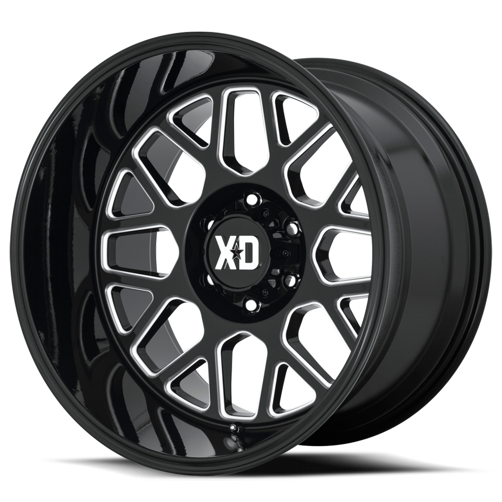 XD Series Wheels Grenade 2 XD849 GB-M 20x9 +18 8x165.1mm 125.5mm Gloss Black Milled