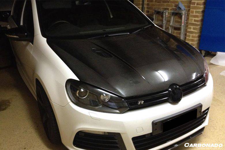 2010-2013 Volkswagen Golf 6 R20 GTI Rz Style Hood - Carbonado Aero