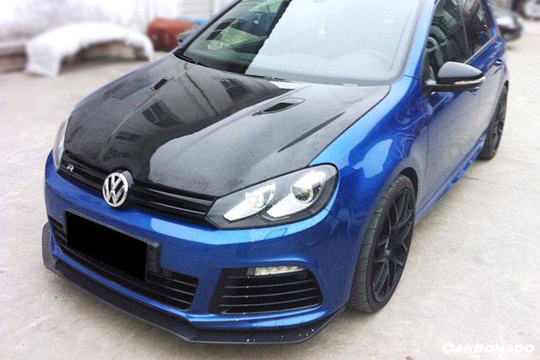 2010-2013 Volkswagen Golf 6 R20 GTI Rz Style Hood - Carbonado Aero