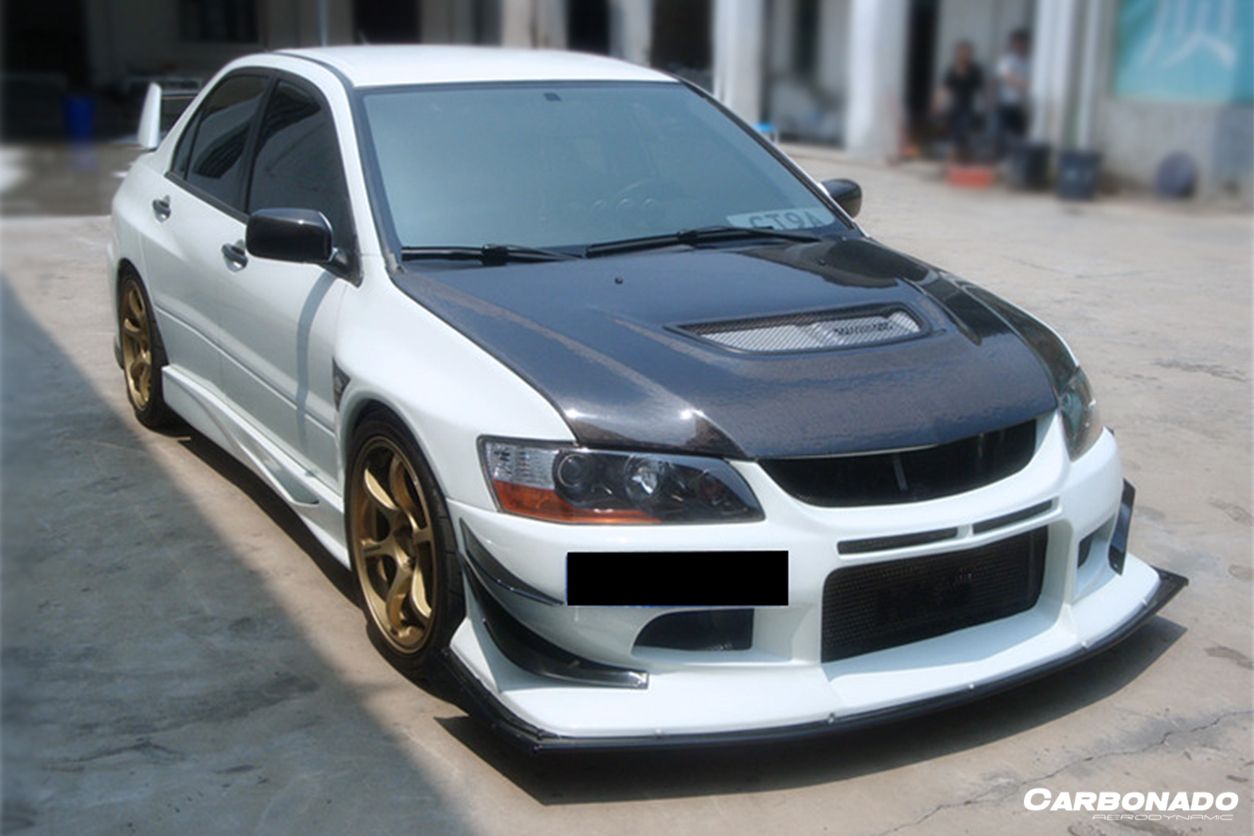 2003-2006 Mitsubishi Evo 7 & 8 & 9 VTS Style Front Bumper - Carbonado