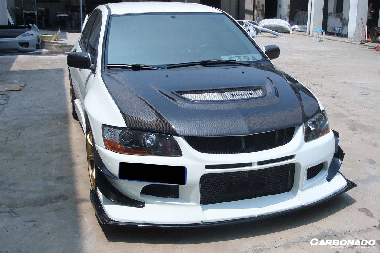 2003-2006 Mitsubishi Evo 7 & 8 & 9 VTS Style Front Bumper - Carbonado