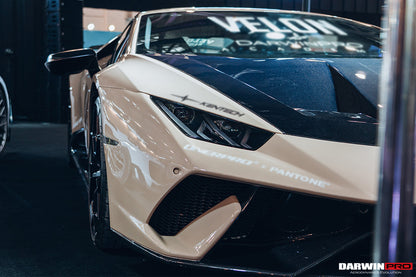 2015-2020 Lamborghini Huracan LP610/LP580 Performante Style Partial Carbon Fiber Aero - Full Kit - DarwinPRO Aerodynamics