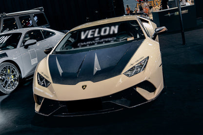 2015-2021 Lamborghini Huracan LP610/LP580/EVO BKSS Style Carbon Fiber Hood - DarwinPRO Aerodynamics