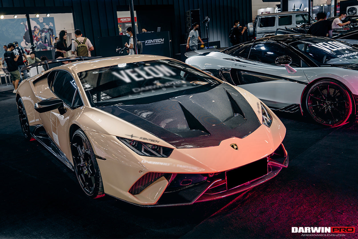 2015-2021 Lamborghini Huracan LP610/LP580/EVO BKSS Style Carbon Fiber Hood - DarwinPRO Aerodynamics