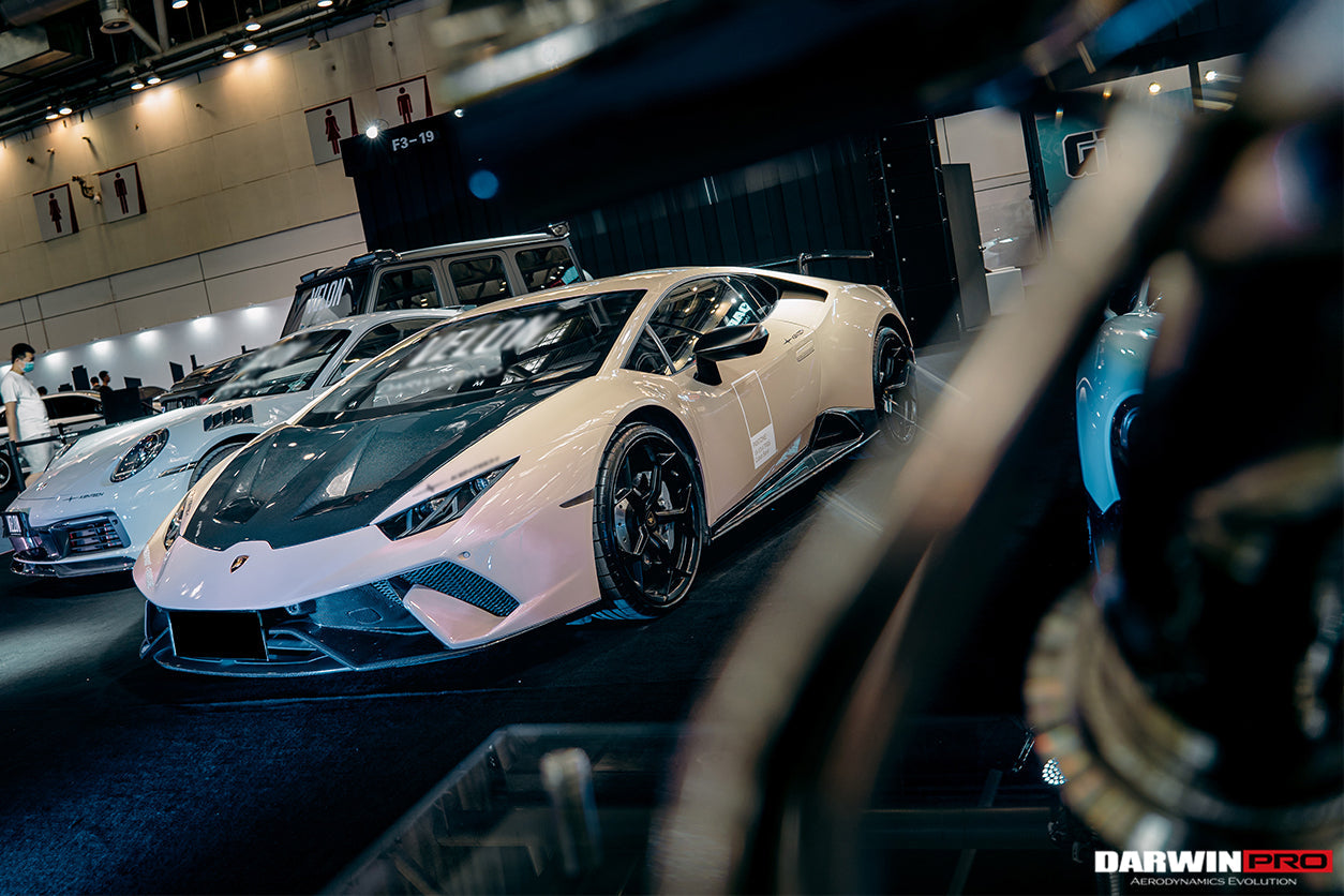 2015-2021 Lamborghini Huracan LP610/LP580/EVO BKSS Style Carbon Fiber Hood - DarwinPRO Aerodynamics