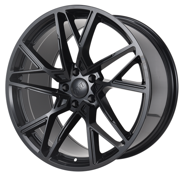 E1507 Gloss Black 20x8.5 ET35 5x114.3 – (Square Set of 4)