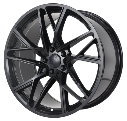 E1507 Gloss Black 20x8.5 ET35 5x112 – (Square Set of 4)