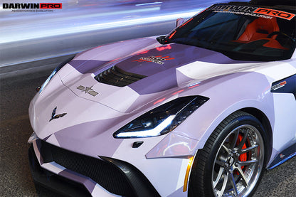 2013-2017 Corvette C7 Z51 Carbon Fiber Hood Vents - DarwinPRO Aerodynamics