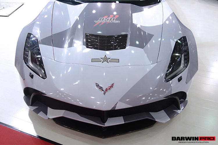 2013-2017 Corvette C7 Z51 Carbon Fiber Hood Vents - DarwinPRO Aerodynamics