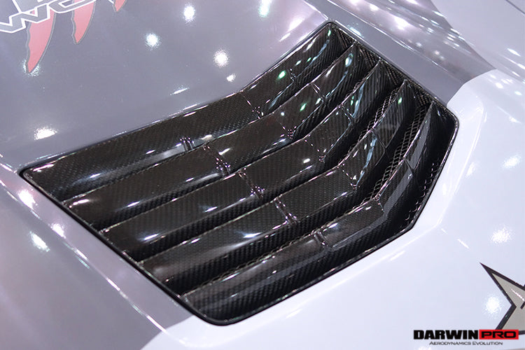 2013-2017 Corvette C7 Z51 Carbon Fiber Hood Vents - DarwinPRO Aerodynamics