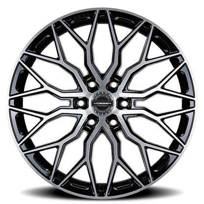Vossen Wheels HF6-3 MB 20x9.5 +15 6x139.7mm 106.1mm Matte Black Brushed