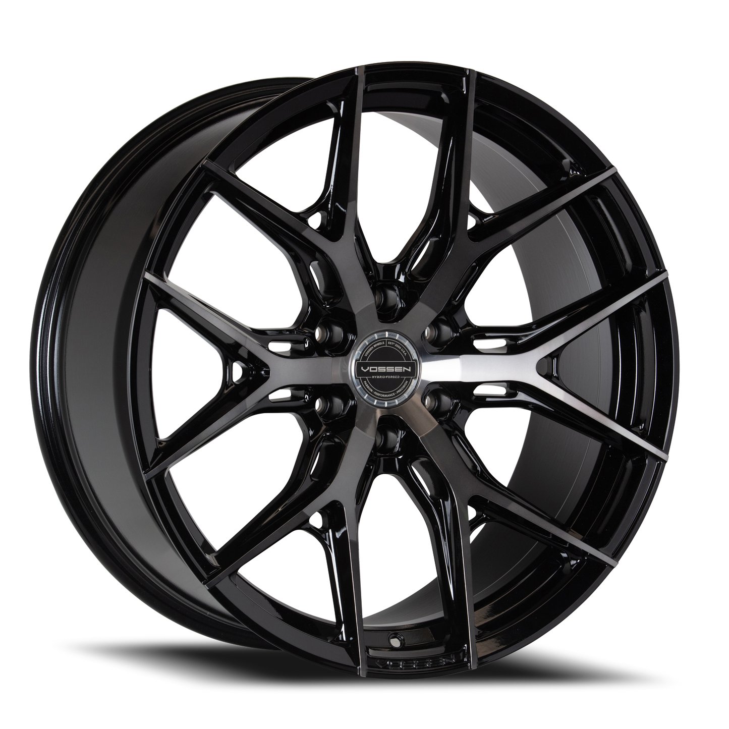Vossen Wheels HF6-4 GBT 22x12 -44 6x139.7mm 106.1mm Gloss Black Tinted