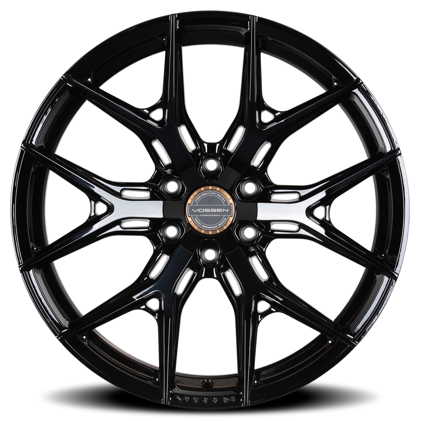 Vossen Wheels HF6-4 GB 22x12 -44 6x135mm 87.1mm Gloss Black