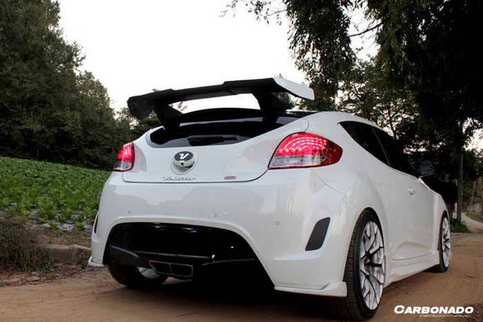 2012-2017 Hyundai veloster DP style Roof Spoiler Wing - Carbonado Aero