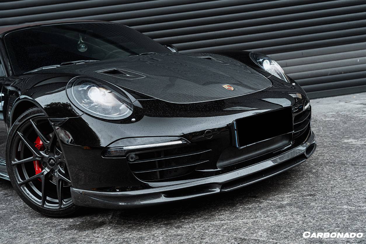 2012-2015 Porsche 991.1 Carrera/Targa S/4/4s GT2RS Style Carbon Fiber Hood - Carbonado