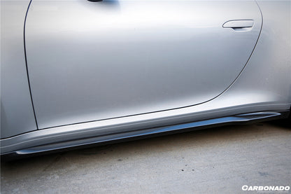 2019-2023 Porsche 911 992 Carrera/S/4/4S/Targa/Cabriolet WP Style Dry Carbon Fiber Side Skirts - Carbonado