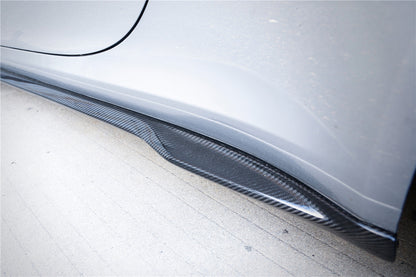 2019-2023 Porsche 911 992 Carrera/S/4/4S/Targa/Cabriolet WP Style Dry Carbon Fiber Side Skirts - Carbonado