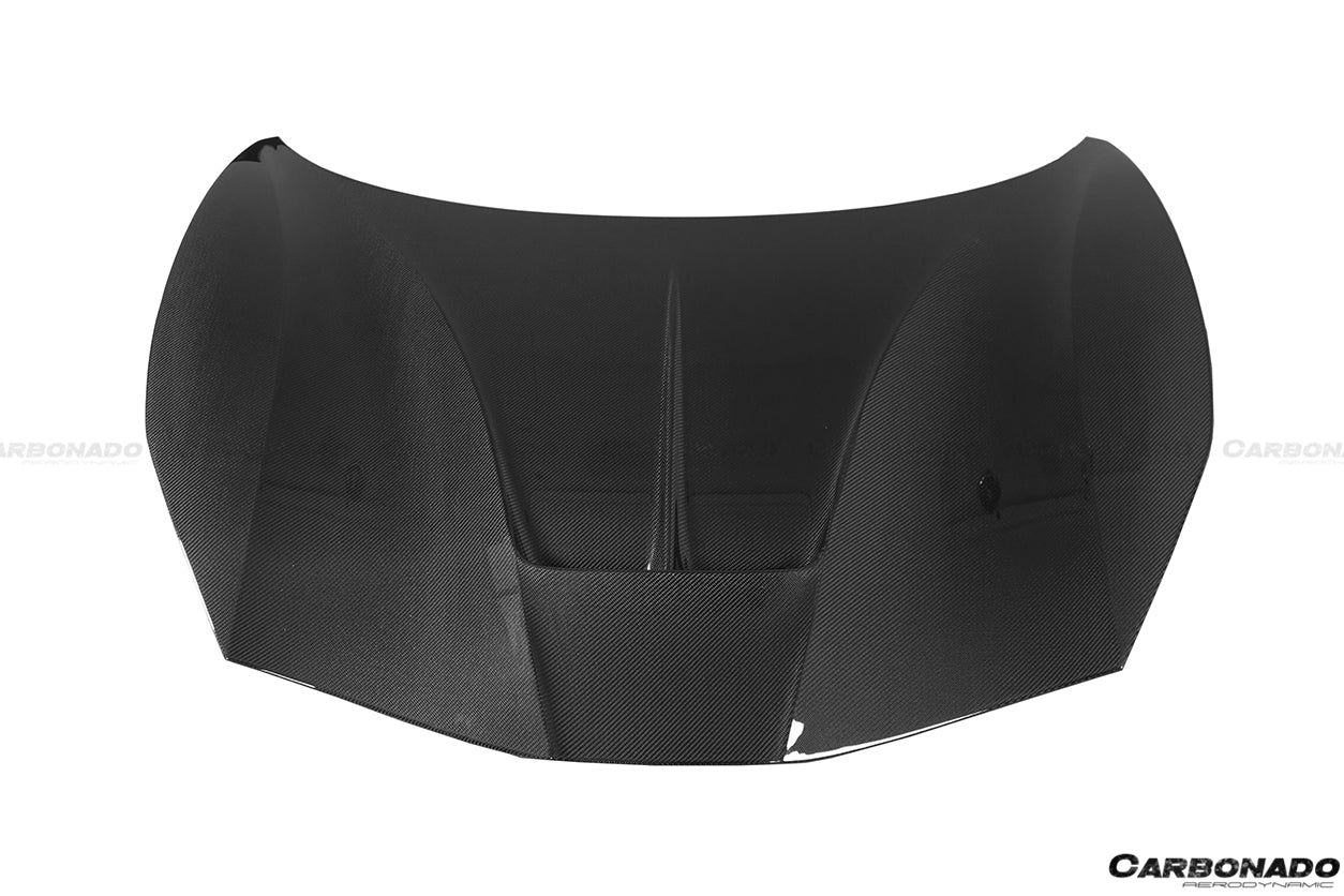 2015-2020 Ferrari 488 GTB/Spyder MSY Style Carbon Fiber Hood - Carbonado