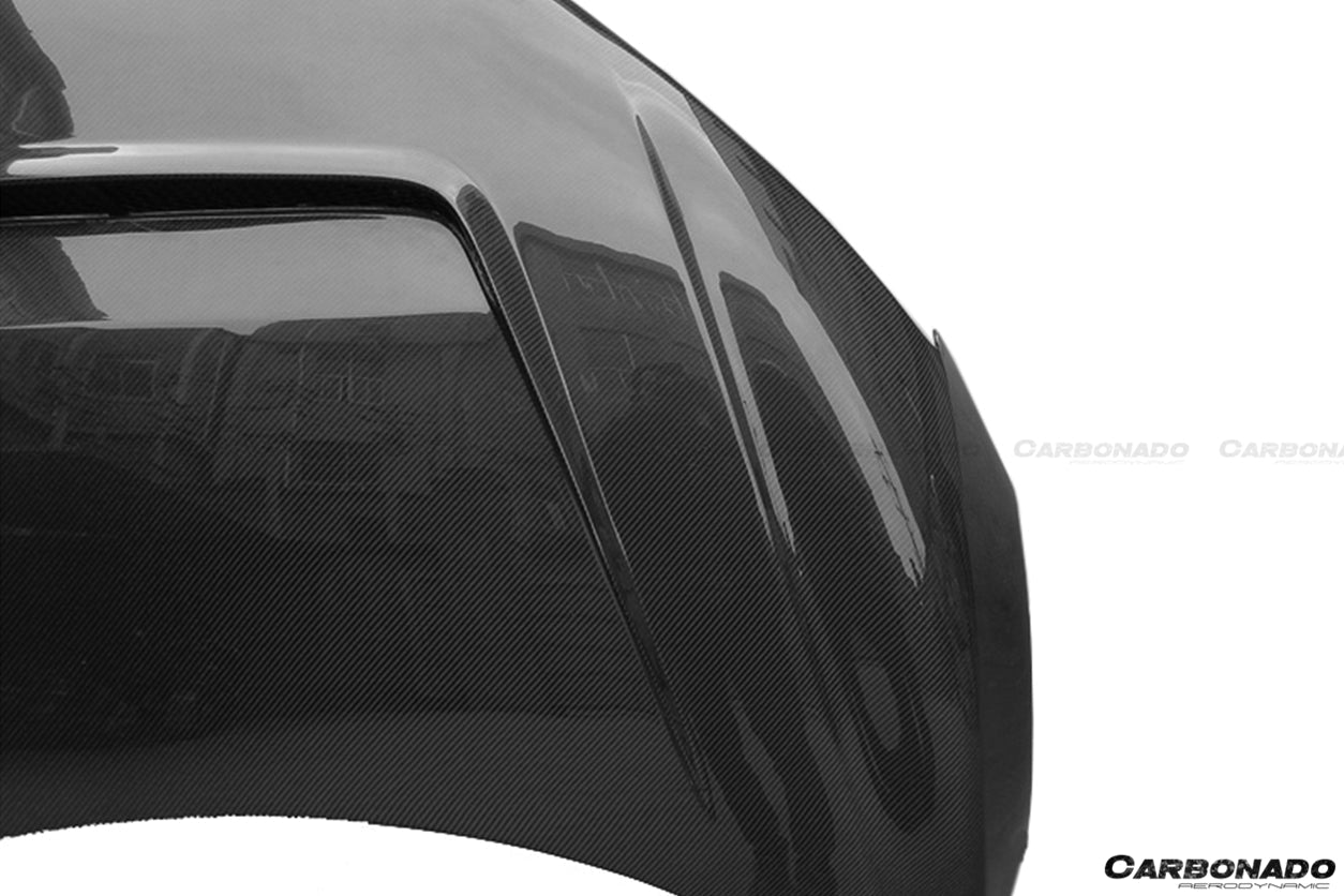 2006-2015 Audi R8 Coupe/Spyder P Style Carbon Fiber Hood - Carbonado