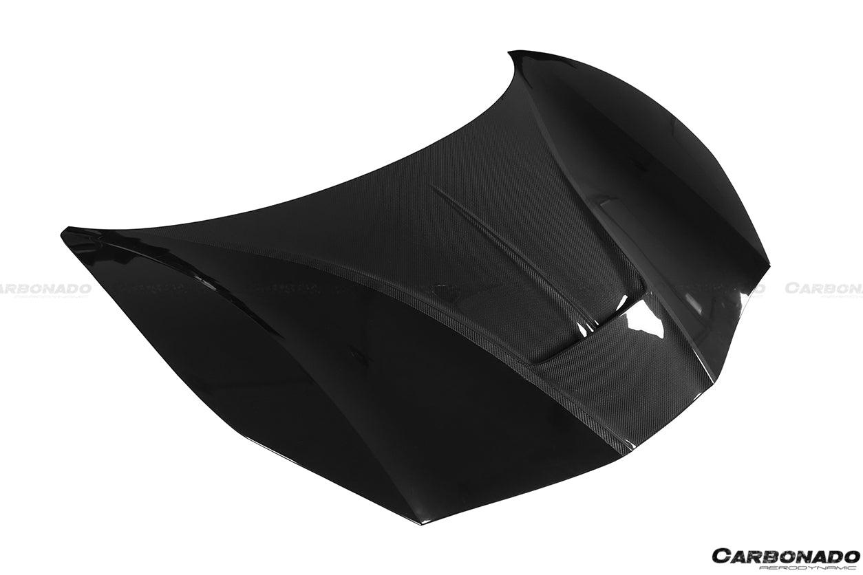 2015-2020 Ferrari 488 GTB/Spyder MSY Style Carbon Fiber Hood - Carbonado