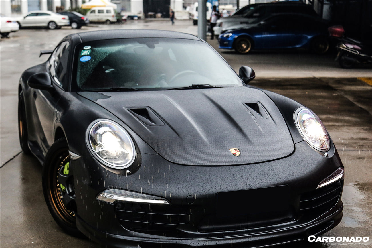 2012-2015 Porsche 991.1 Carrera/Targa S/4/4s GT2RS Style Carbon Fiber Hood - Carbonado Aero