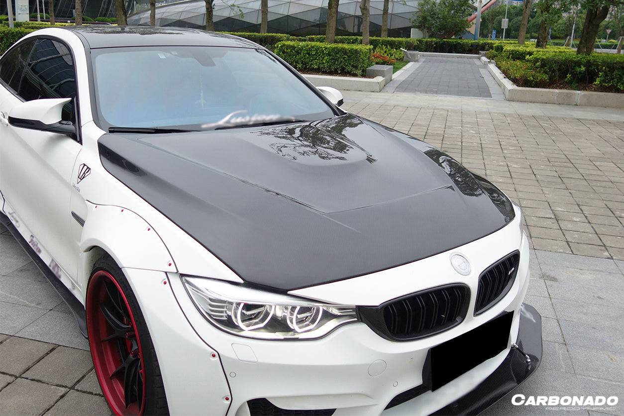 2014-2020 BMW F80 M3 F82 M4 GTS Carbon Fiber Style Hood - Carbonado
