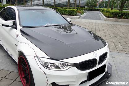 2014-2020 BMW F80 M3 F82 M4 GTS Carbon Fiber Style Hood - Carbonado