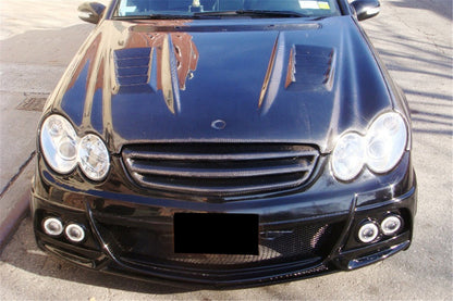 2003-2008 Mercedes Benz W209 CLK & W203 C55 AMG WI Style Hood Bonnet - Carbonado