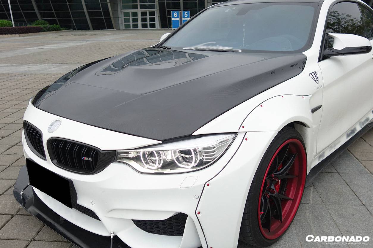 2014-2020 BMW F80 M3 F82 M4 GTS Carbon Fiber Style Hood - Carbonado