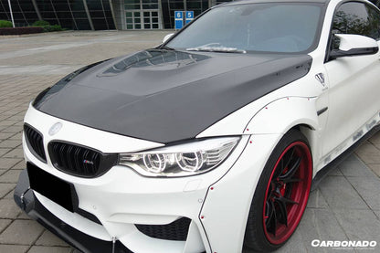 2014-2020 BMW F80 M3 F82 M4 GTS Carbon Fiber Style Hood - Carbonado