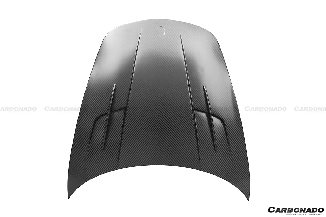 2012-2015 Porsche 911 991-1 Carrera/Targa S/4/4S MG Style Carbon Fiber Hood - Carbonado