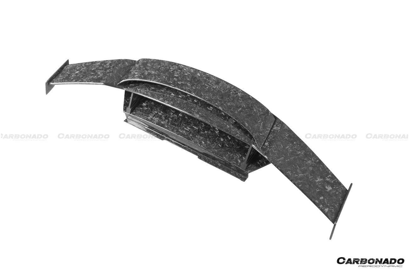2015-2020 Lamborghini Huracan LP610/LP580 MD Style Carbon Fiber Trunk Spoiler w/ Base - Carbonado Aero