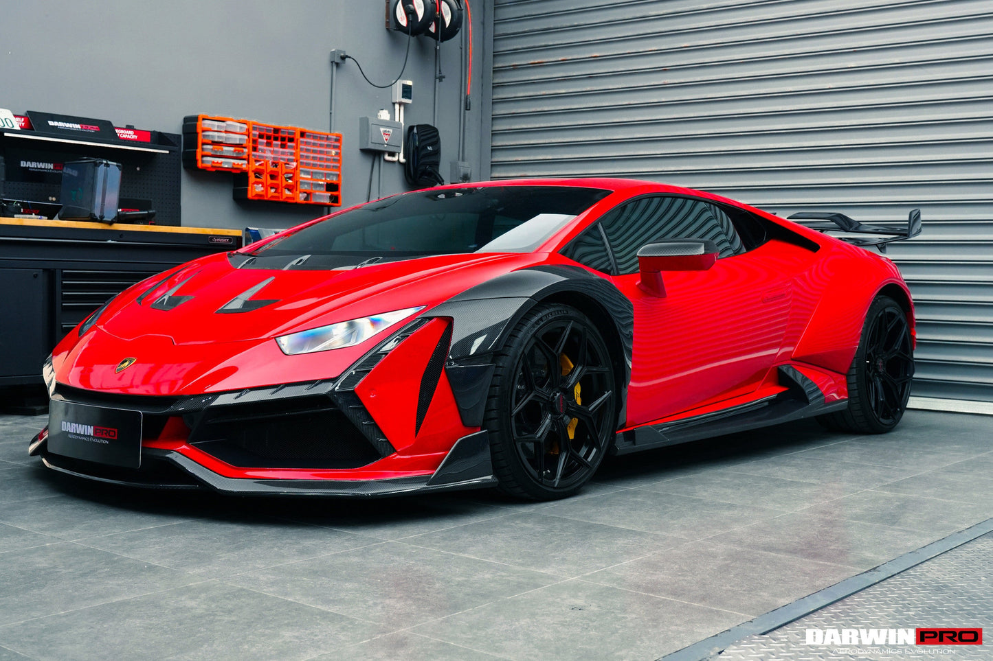 2015-2022 Lamborghini Huracan LP610 & LP580 & EVO BKSSII Style Front Wide Fender - DarwinPRO Aerodynamics