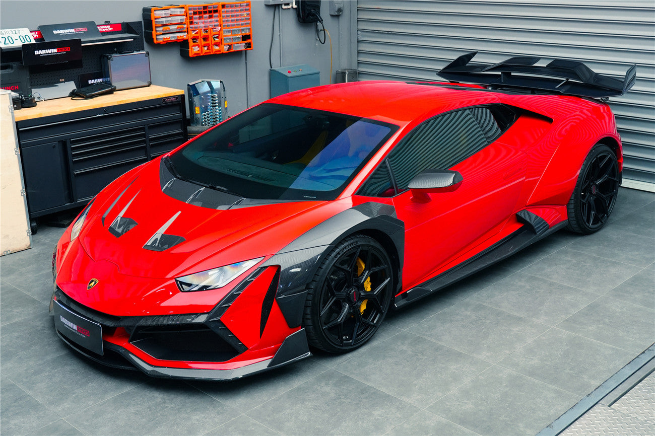 2015-2022 Lamborghini Huracan LP610 & LP580 & EVO BKSSII Style Front Wide Fender - DarwinPRO Aerodynamics
