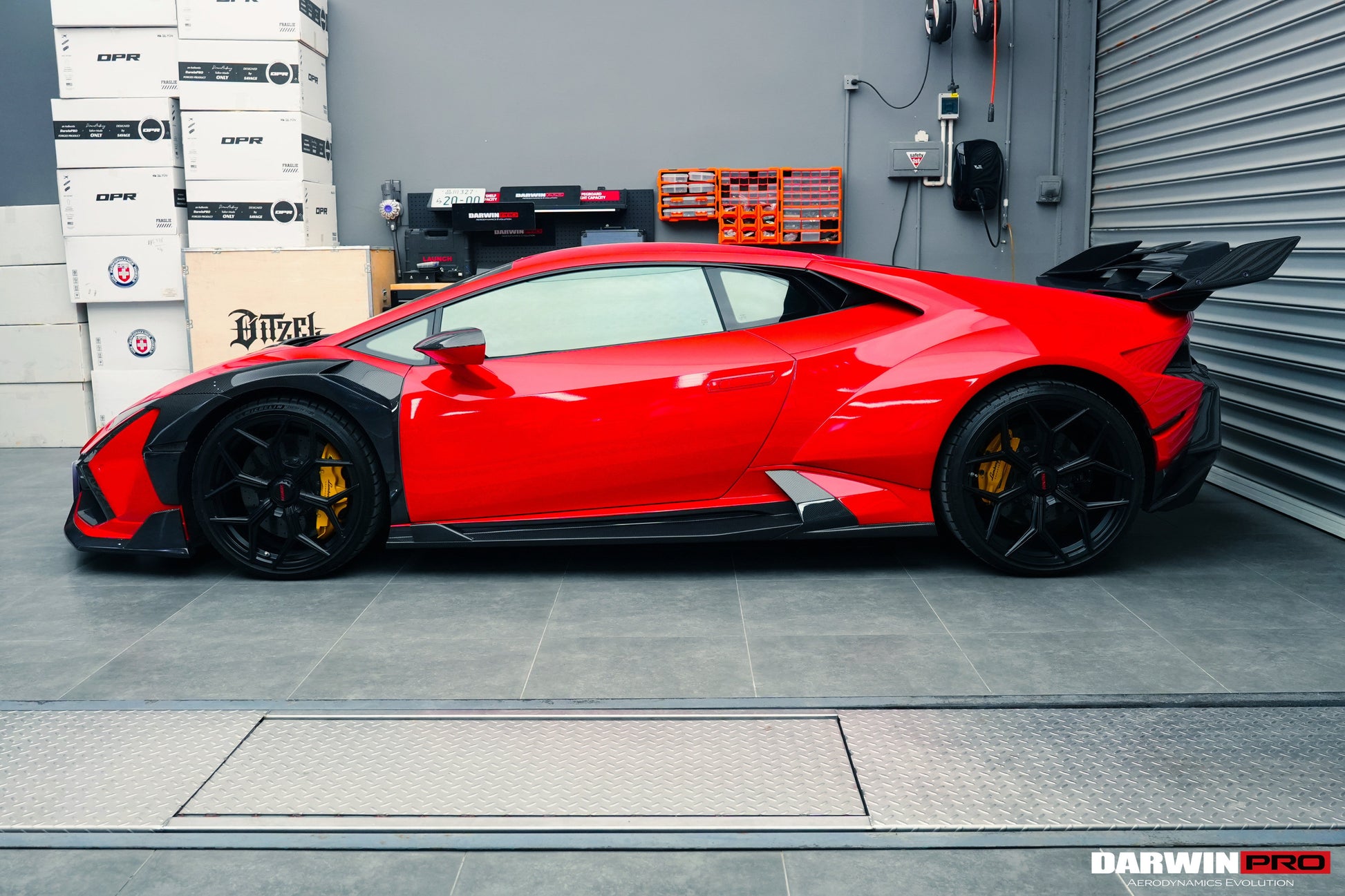 2015-2022 Lamborghini Huracan LP610 & LP580 & EVO BKSSII Style Front Wide Fender - DarwinPRO Aerodynamics