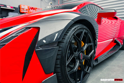 2015-2022 Lamborghini Huracan LP610 & LP580 & EVO BKSSII Style Front Wide Fender - DarwinPRO Aerodynamics