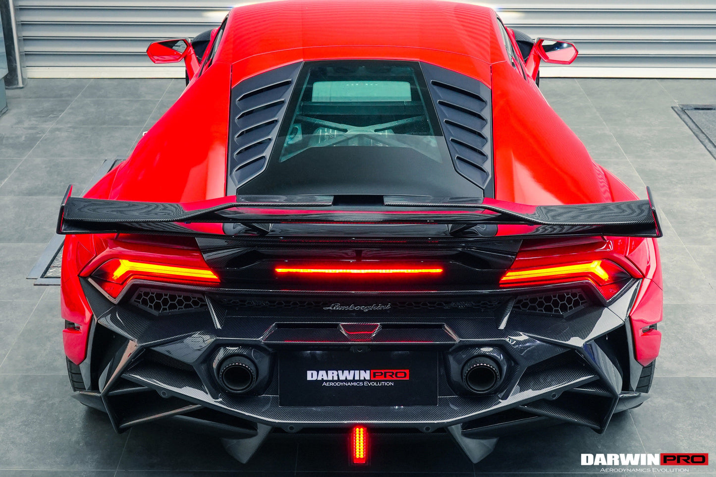 2015-2022 Lamborghini Huracan LP610 & LP580 & EVO BKSSII Style Rear Bumper - DarwinPRO Aerodynamics