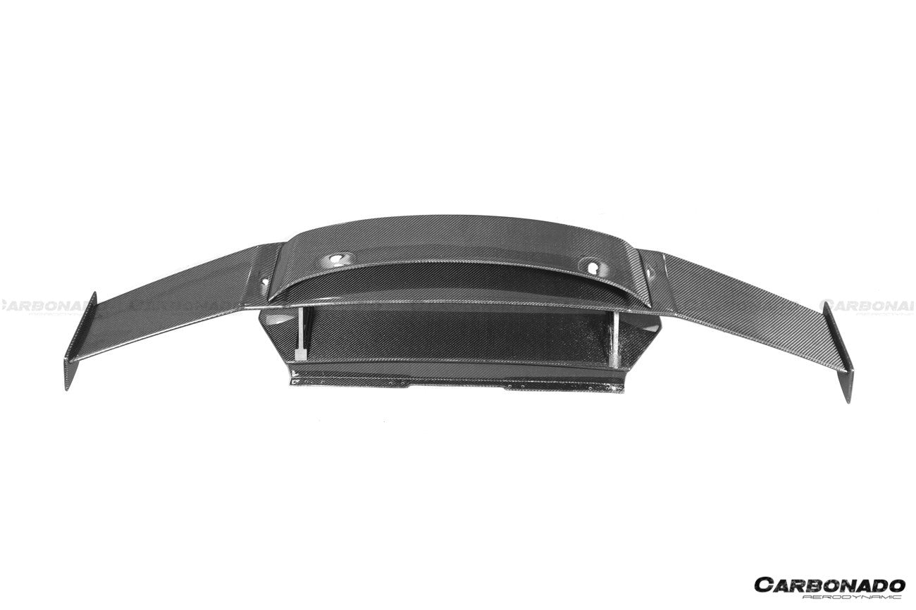 2015-2020 Lamborghini Huracan LP610/LP580 MD Style Carbon Fiber Trunk Spoiler w/ Base - Carbonado