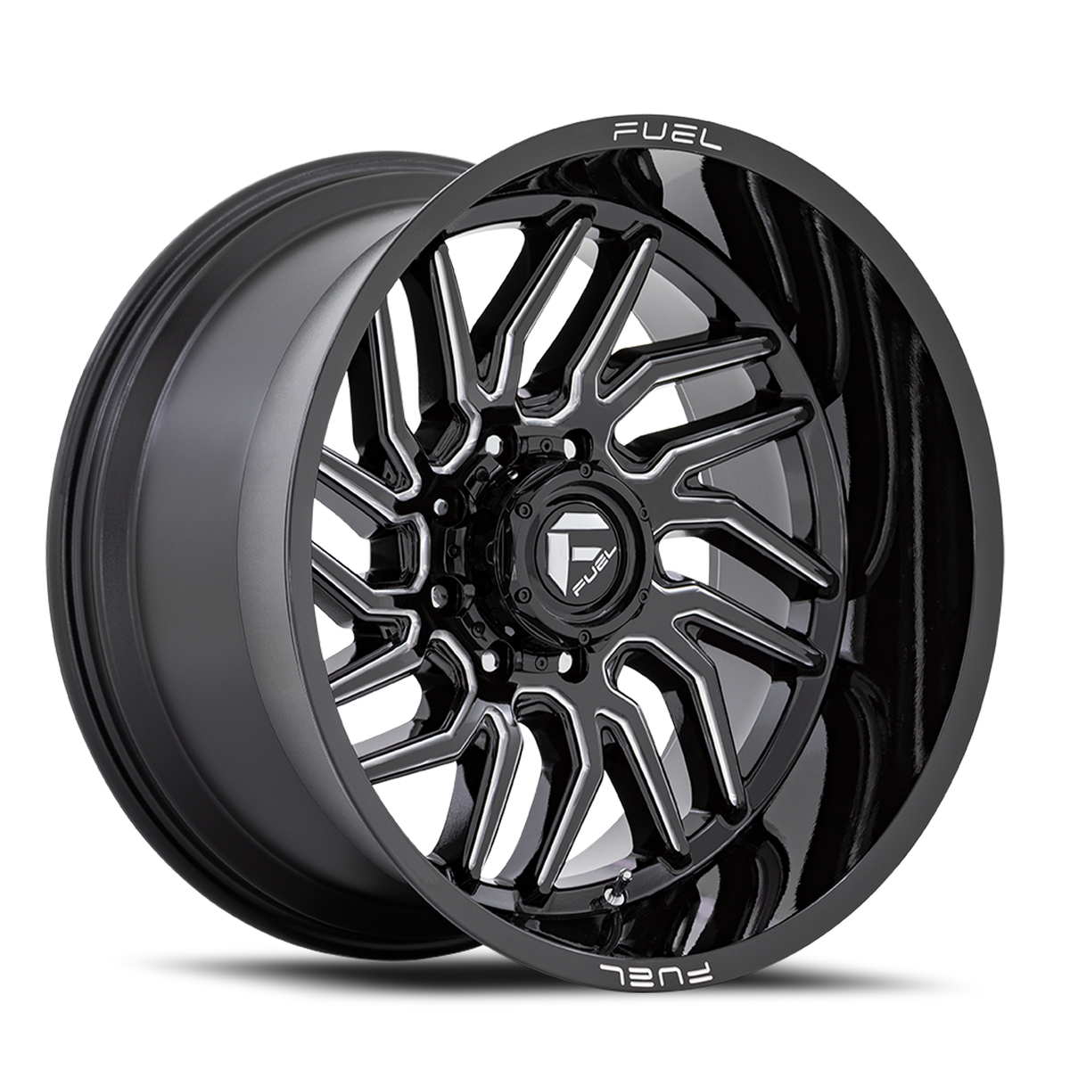 Fuel Off-Road Hurricane D807 24x12 -44 8x170mm 125.1mm Gloss Black Milled
