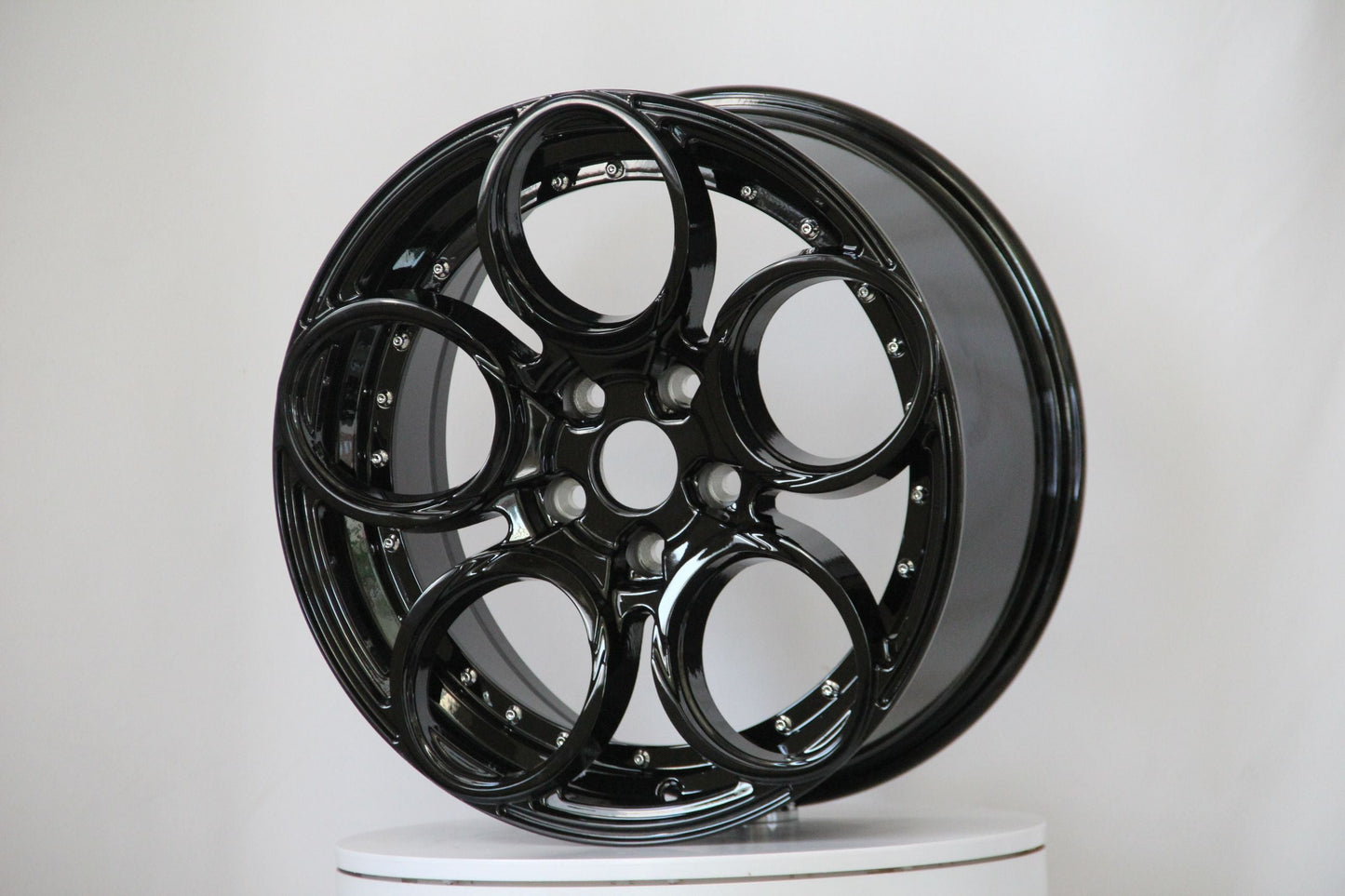 E103 Gloss Black 17x7.5 ET35 5x112 - Square Set (4 Wheels)