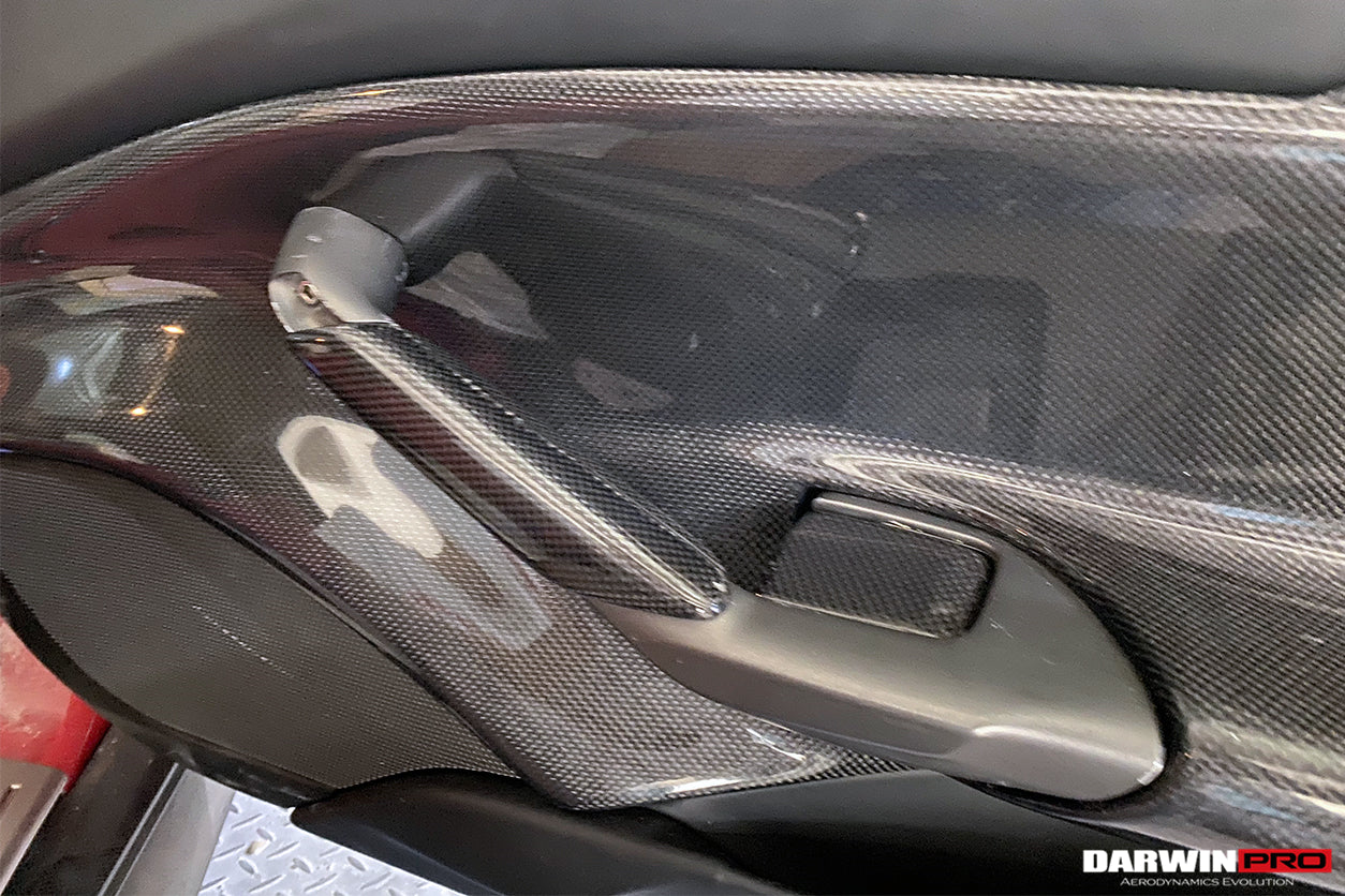 2015-2020 Ferrari 488 GTB/Spyder Carbon Fiber Door Handle Interior - DarwinPRO Aerodynamics
