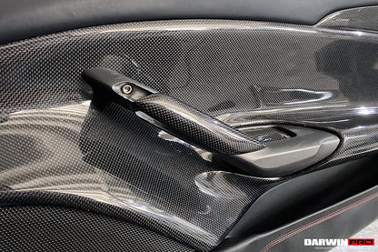 2015-2020 Ferrari 488 GTB/Spyder Carbon Fiber Door Handle Interior - DarwinPRO Aerodynamics