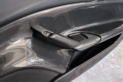 2015-2020 Ferrari 488 GTB & Spider Carbon Fiber Door Handle Interior - DarwinPRO Aerodynamics