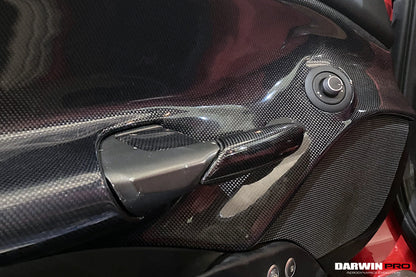 2015-2020 Ferrari 488 GTB/Spyder Carbon Fiber Door Handle Interior - DarwinPRO Aerodynamics