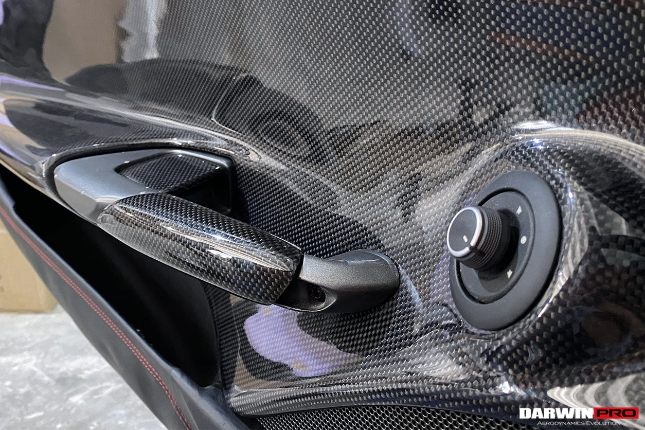 2015-2020 Ferrari 488 GTB/Spyder Carbon Fiber Door Handle Interior - DarwinPRO Aerodynamics