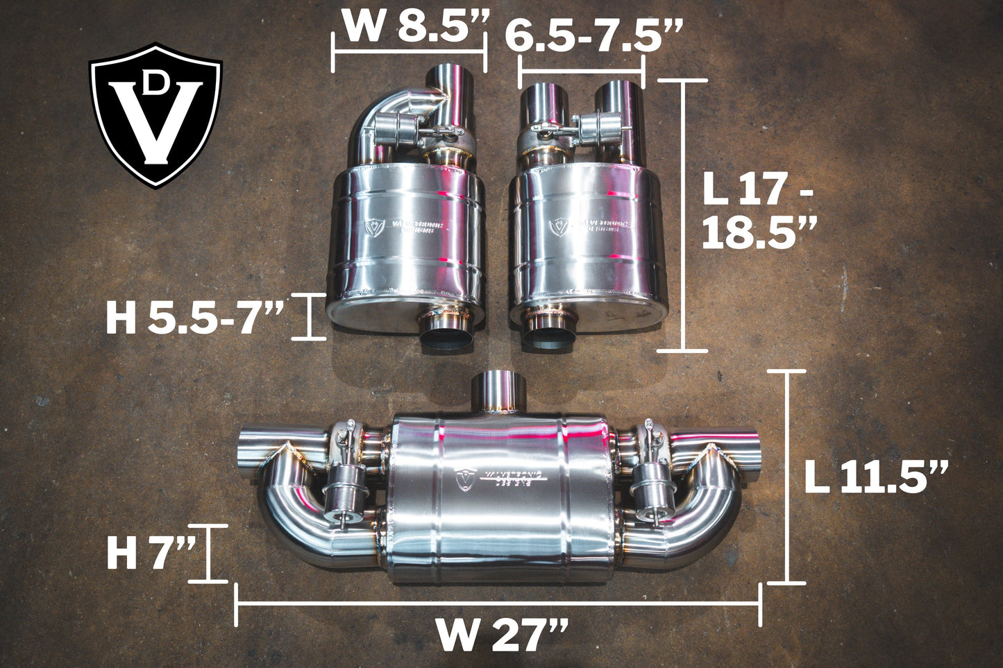 Valvetronic Design Truck/SUV Valved Muffler Kit