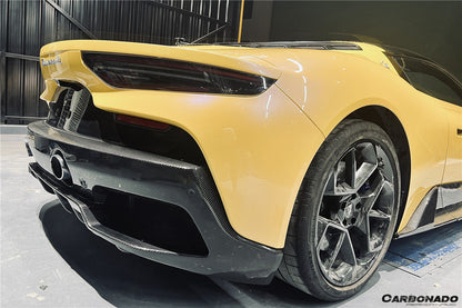 2020-UP Maserati MC20 OE Dry Carbon Fiber Rear Lip Diffuser - Carbonado