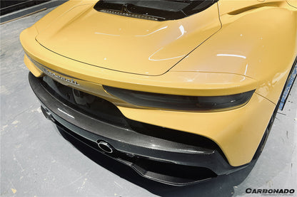 2020-UP Maserati MC20 OE Dry Carbon Fiber Rear Lip Diffuser - Carbonado