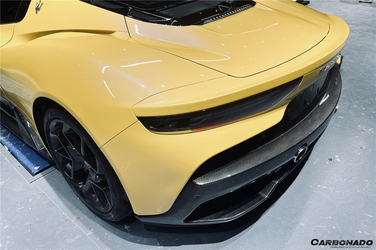 2020-UP Maserati MC20 OE Dry Carbon Fiber Rear Lip Diffuser - Carbonado